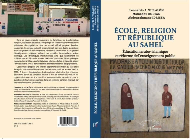 Couverture : École, Religion et la République au Sahel : l’introduction de l’éducation arabo-islamique dans l’enseignement public