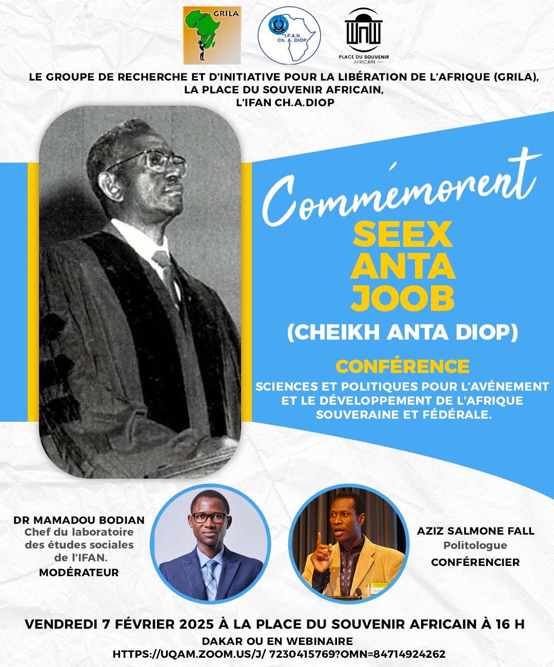 Conférence en hommage à Cheikh Anta Diop